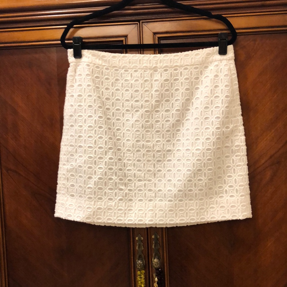 J Crew white skirt size 10